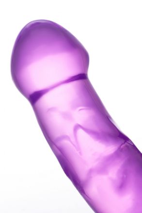 Фиолетовый фаллоимитатор двусторонний с вибропулей Double Dildo with Vibro Bullet