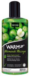 Разогревающее массажное масло WARMup зеленое яблоко