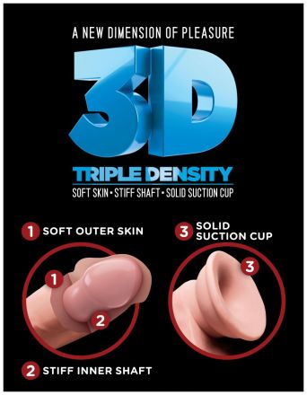 Фаллоимитатор 11 Triple Density Cock Flesh