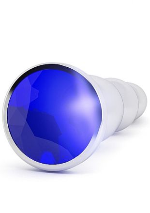 Анальная пробка R3 Rich Silver Sparkling Sapphire