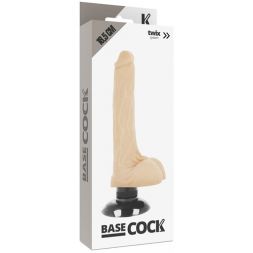 Вибромассажер Basecock Realistic Vibrator 2-1 Flesh 18,5 см