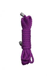 Фиолетовая веревка для бондажа Kinbaku Mini Rope 1,5 метра