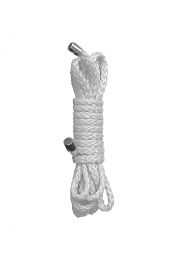 Белая веревка для бондажа Kinbaku Mini Rope 1,5 метра