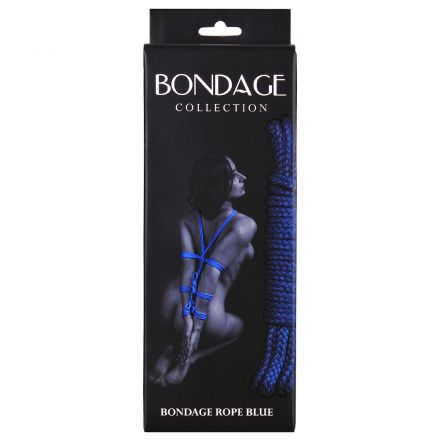 Веревка для бондажа Bondage Rope Blue 9 метров