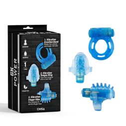 Секс набор из 3-х предметов Teasers Ring Kit Blue