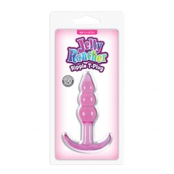 Анальная пробка Jelly Rancher Ripple T-Plug Pink
