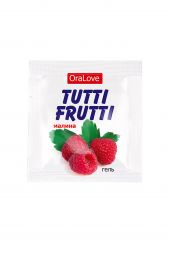 Съедобная смазка Tutti-Frutti со вкусом малины 20 шт
