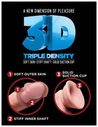 Фаллоимитатор 7,5 Triple Density Cock with Balls