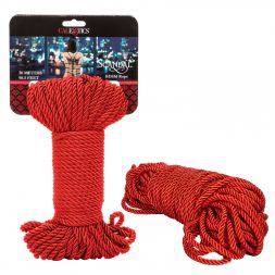 Красная веревка для бондажа Scandal BDSM Rope 30 метров